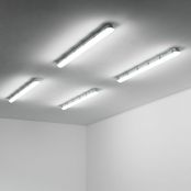 4x LED Feuchtraumleuchte 150cm, 48W 7,200lm Superhell LED Wannenleuchten, LED Feuchtraum Leuchte Neutralweiß 4000K IP65 , Wasserfest Kellerleuchte im Reihenschaltung, Werkstattleuchte, Garage
