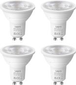 Lepro GU10 LED Warmweiss 6W Lampe, 2700K Warmweiß, 630 Lumen, 38° Abstrahlwinkel, Nicht dimmbar Reflektorlampe, Energiesparendes GU10 LED Leuchtmittel für Wohnzimmer, Küche, Schlafzimmer,4 Stück