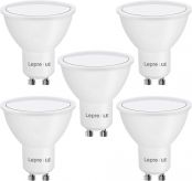 Lepro GU10 LED Kaltweiss, 4W 345 Lumen LED GU10 Kaltweiß, Leuchtmittel 5000 Kelvin Kaltweiss, LED Lampe GU10 Nicht Dimmbar, 5er Pack