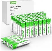Lepro AA Batterien, 48 Stück, Alkaline Batterie AA mit 1.5V - Langlebig, Leistungsstark & Auslaufsicher, Ideal für Fernbedienungen, Spielzeug, Uhren, Taschenlampe UVM