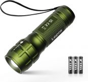Lighting EVER LED Taschenlampe Klein, Extrem Hell & Zoombar Mini Taschenlampen Batteriebetrieben für Kinder, Wasserdichte Handlampe für Camping, Outdoor, Notfälle (2er-Pack in Grün)