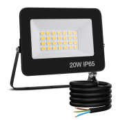 Lepro LED Strahler Außen, 20W LED Fluter, Superhell 1700LM Außenstrahler 5000K Kaltweiß IP65 Wasserfest Aussenstrahler, Aussenlampe für Hinterhof, Auffahrt, Türen, Garage, Flur, Garten