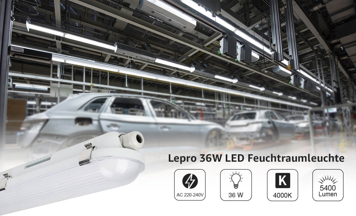 36W LED Feuchtraumleuchte